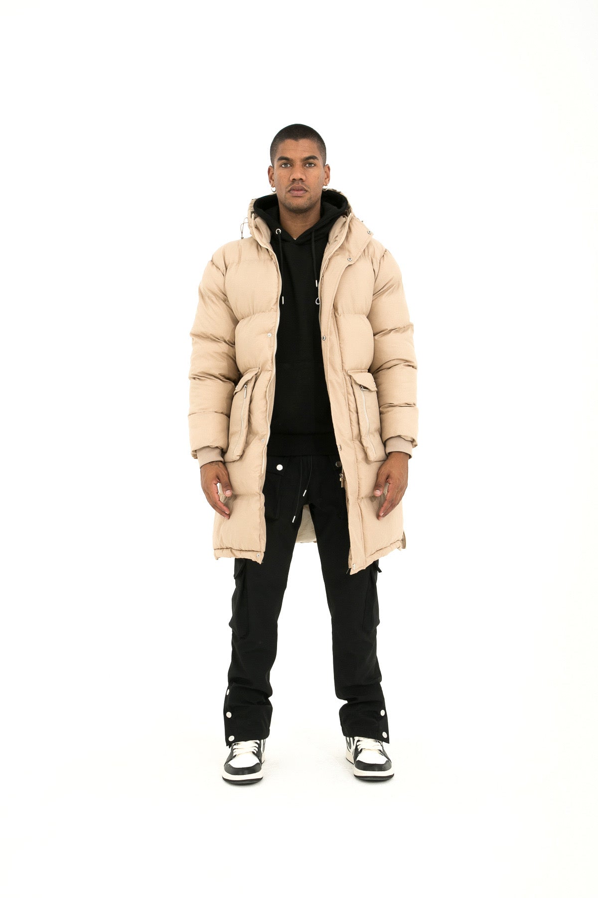 Parka Doudoune longue beige