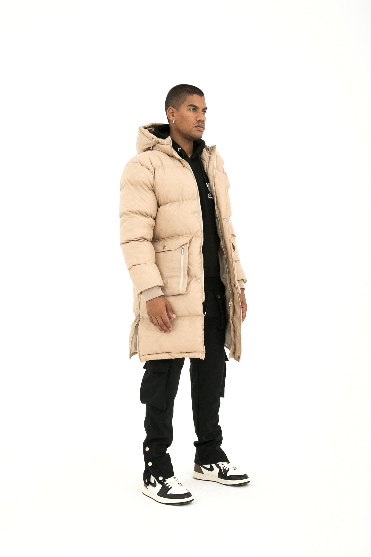 Parka Doudoune longue beige