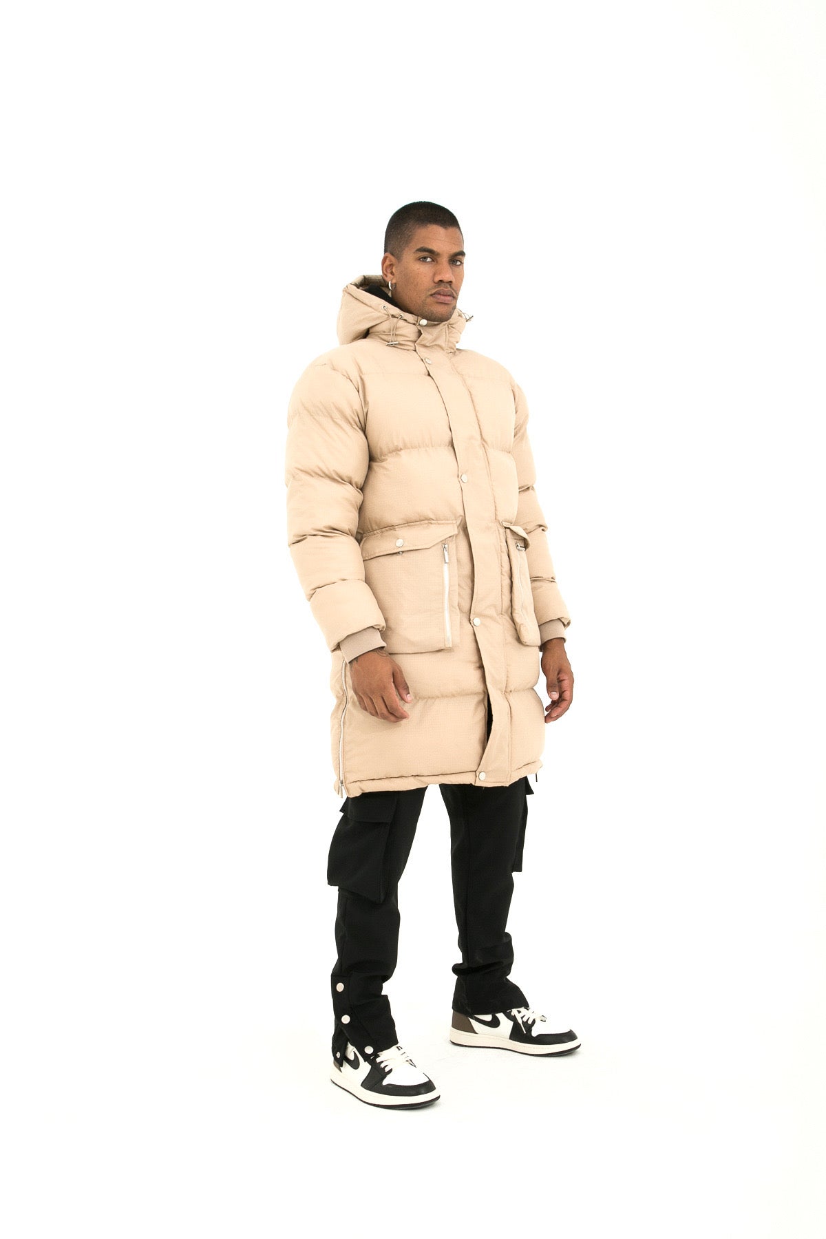 Parka Doudoune longue beige