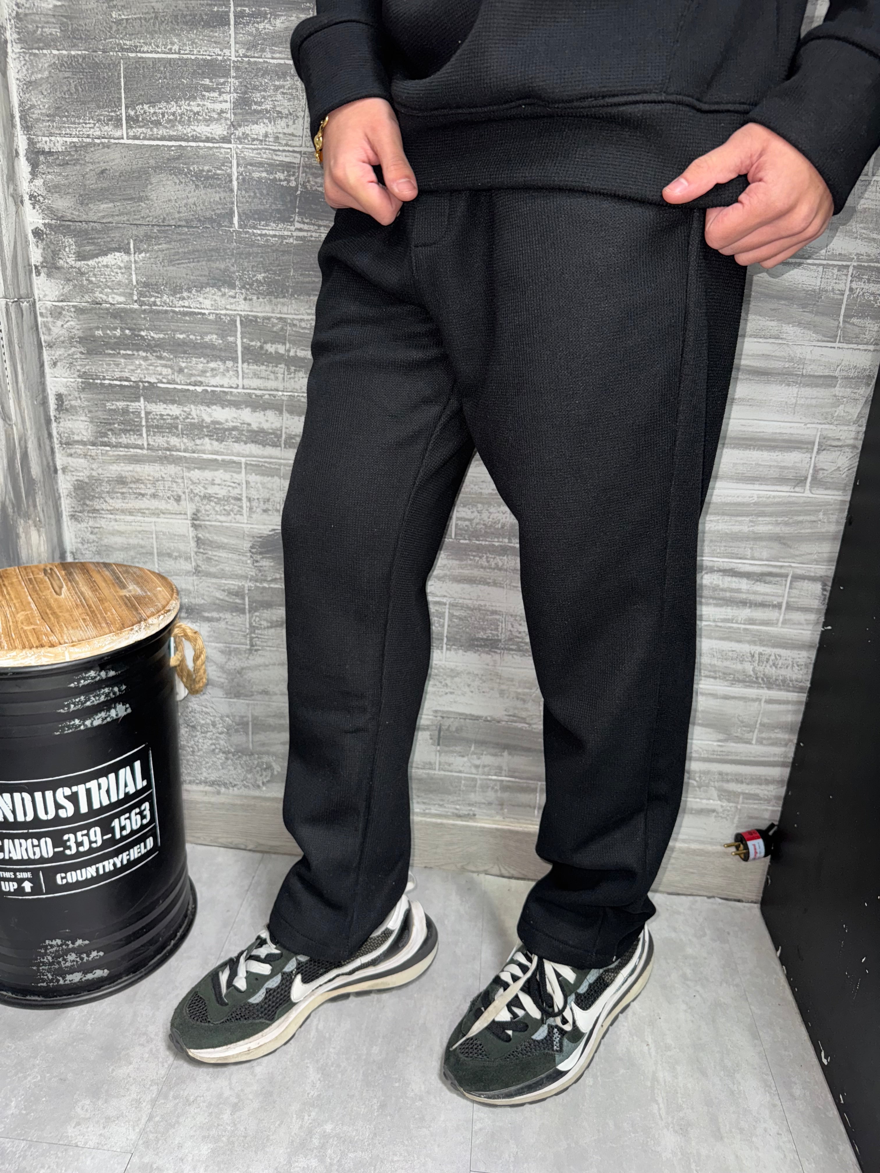 Pantalon jogg cosy noir