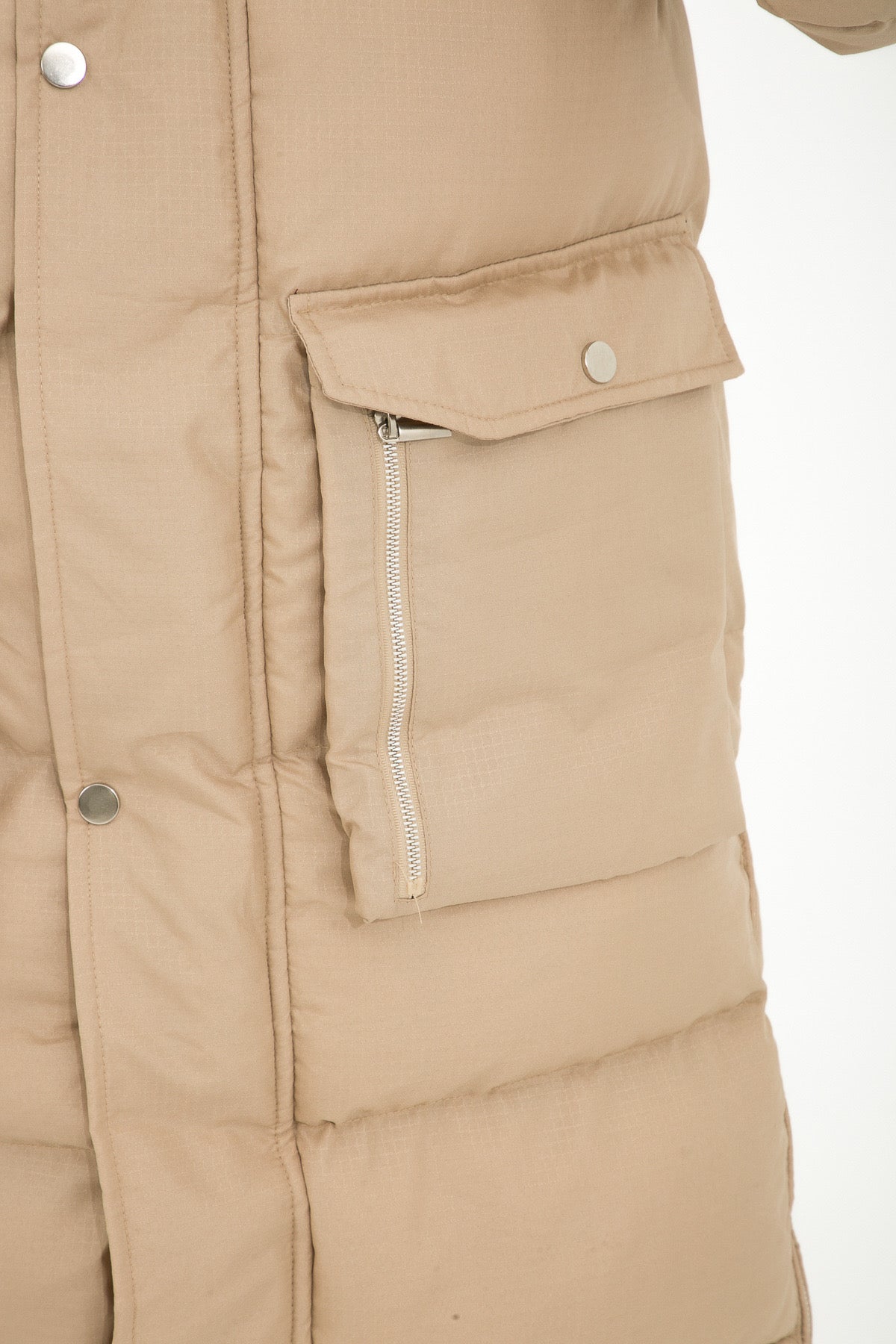 Parka Doudoune longue beige