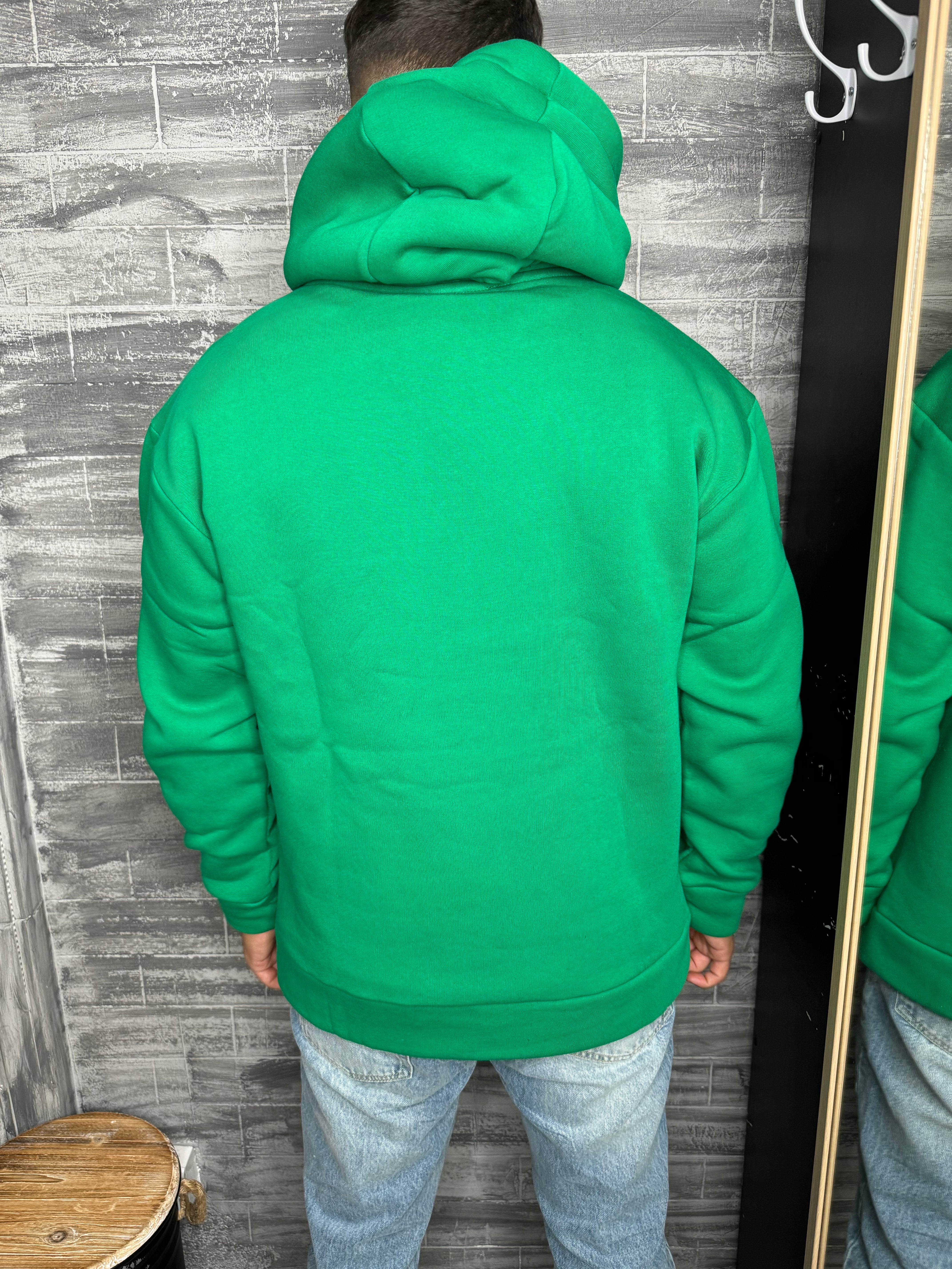 ADJ - Sweat capuche basic Vert