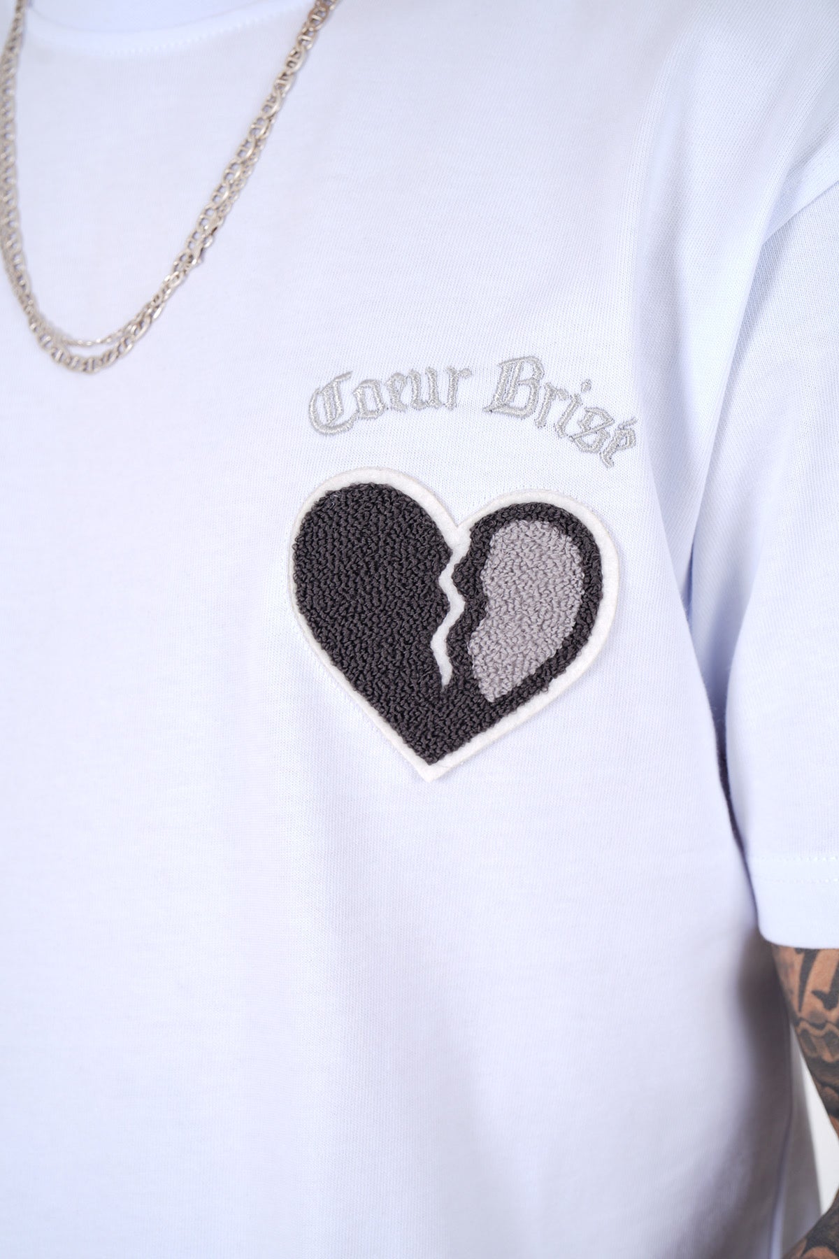 T-Shirt Coeur Brisé blanc