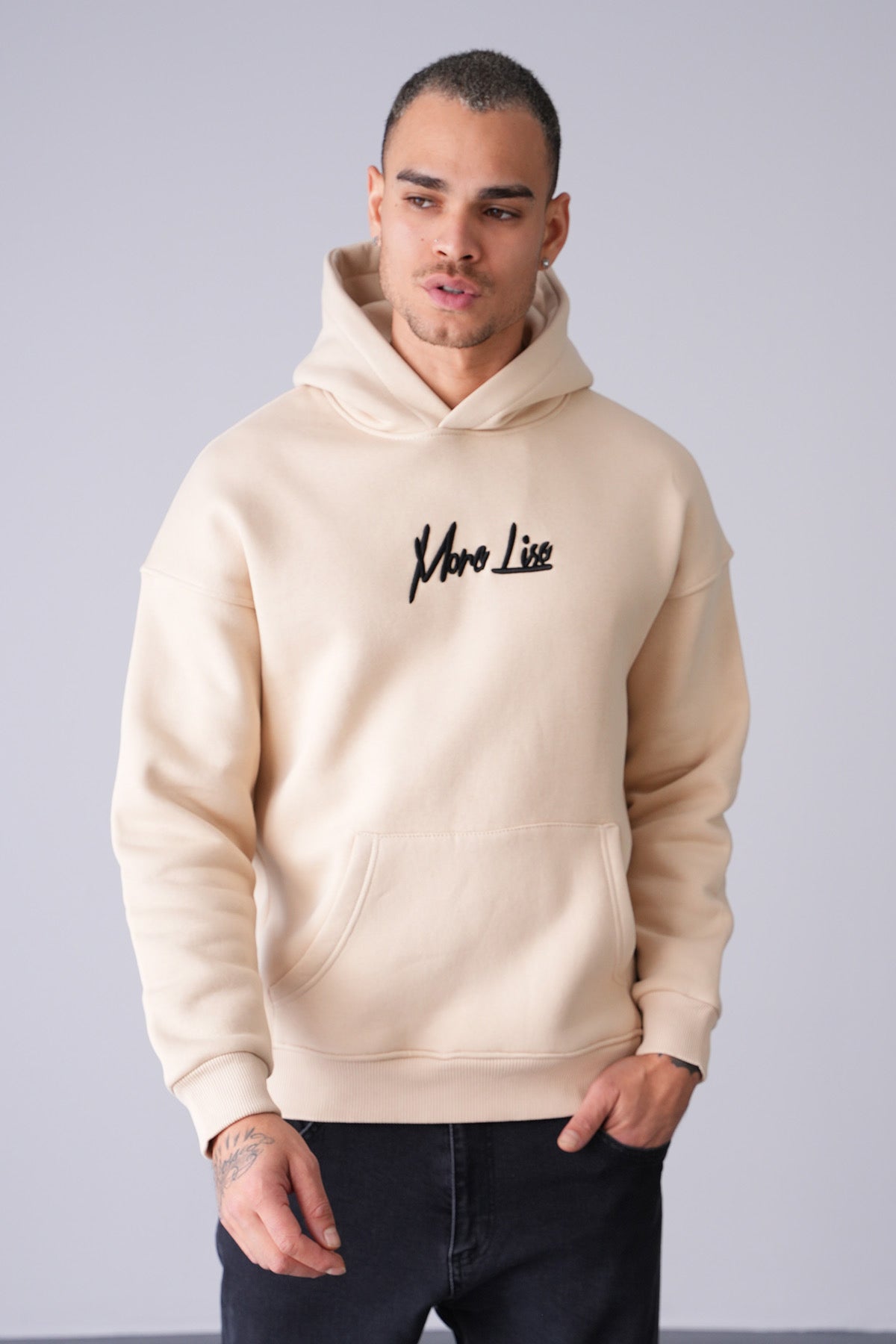 Sweat capuche beige MonaLisa