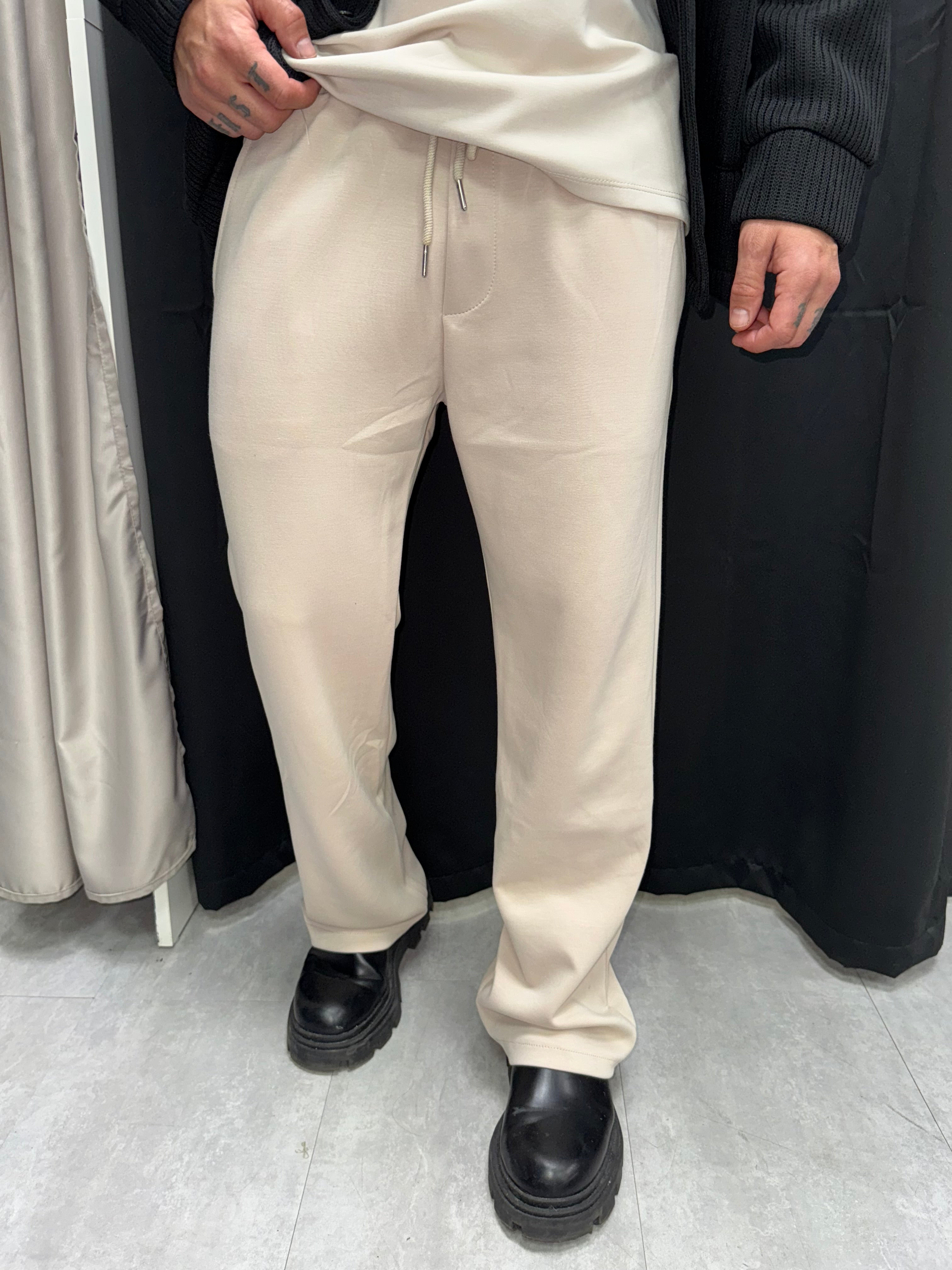 Pantalon fluide beige Tulum