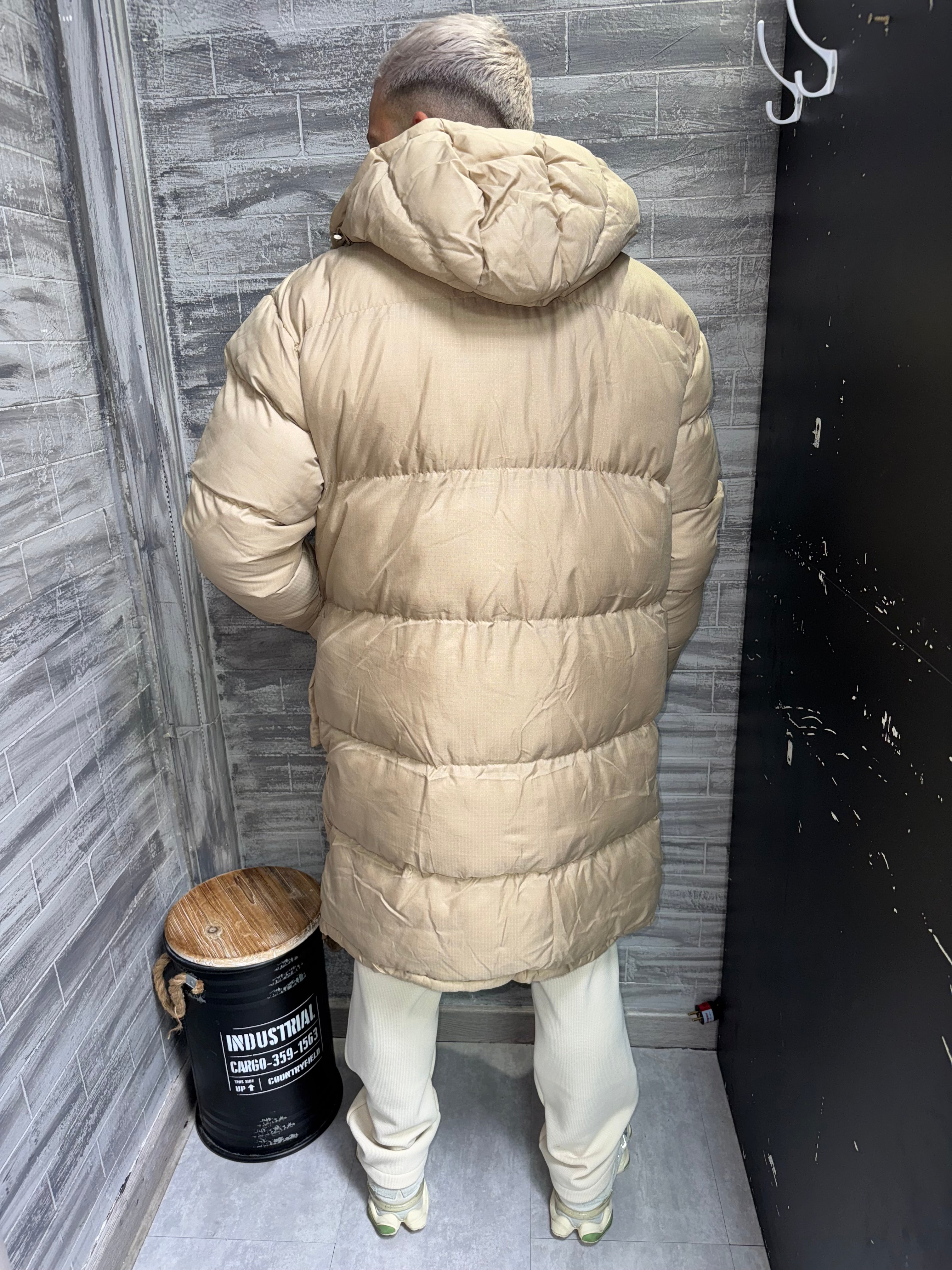 Parka Doudoune longue beige