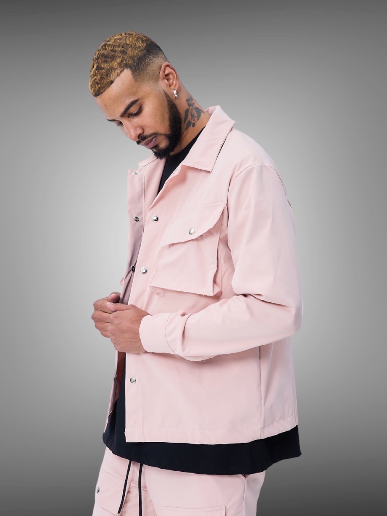 Pink shop cargo jacket