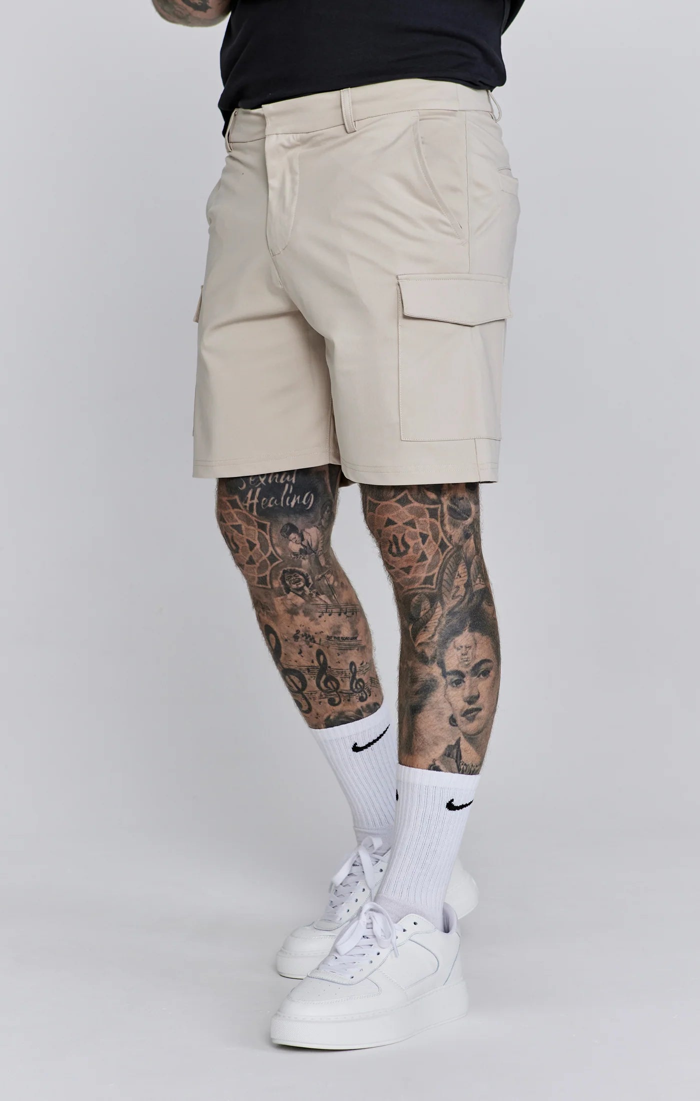 Cargo Shorts style chino Beige