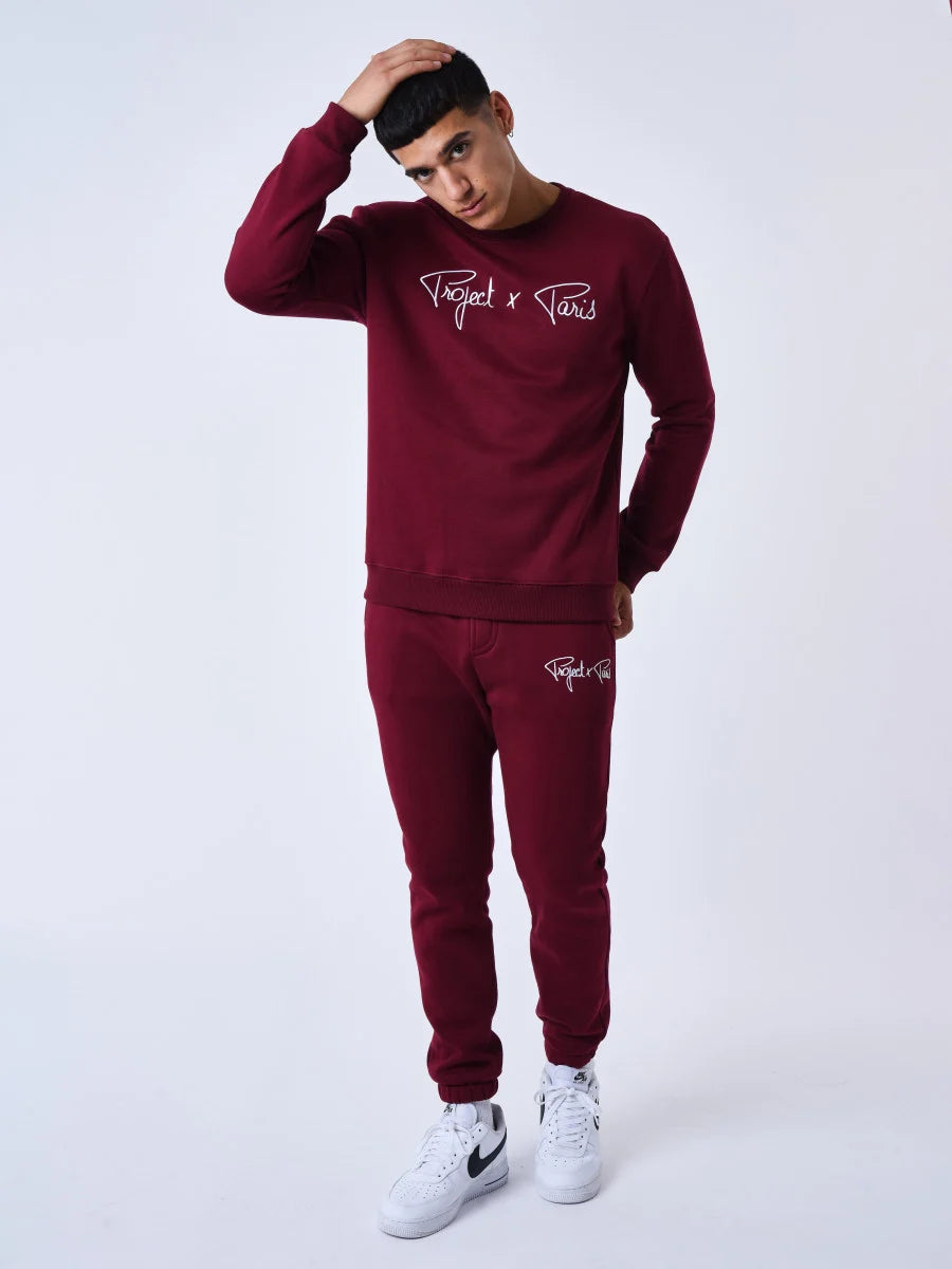 Project X Paris - Sweat col rond Signature Bordeaux - Stayin